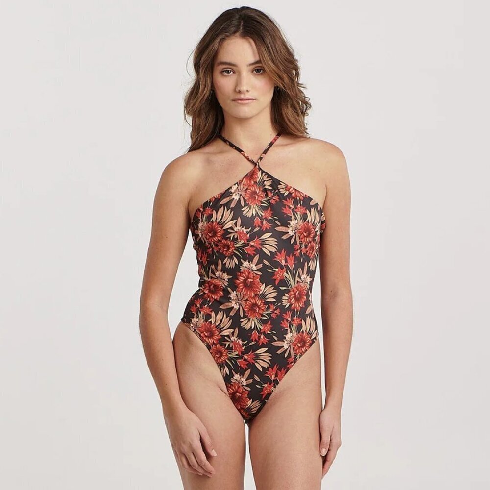 Charlie Holiday Australiana One Piece Swimsuit Alfie Swimwear Size Small